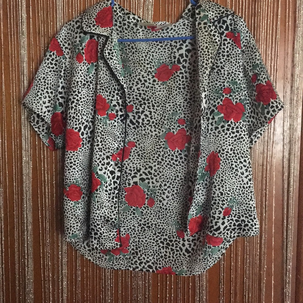 Silky rose top